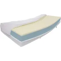 Dibapur VISCO Life XXL Soft: materasso ortopedico in schiuma a freddo (80x190 cm) con anima di circa 23,5 cm e rivestimento trapuntato a doppio strato di circa 24,5/25 cm (alta densità)