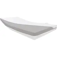 Dibapur Materasso in schiuma fredda Deluxe per incontinenza (60x190 cm), con rivestimento impermeabile e rivestimento in Aloe Vera