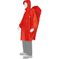 Tatonka Cape Poncho (S, rosso)