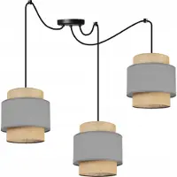 Light11 HOME Lampada a sospensione, lampadario da soffitto, paralume, Boho Juta