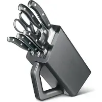 Victorinox Grand Maître Cutlery Block 7.7243.6, POM, set di coltelli da 7 pezzi con ceppo portacoltelli