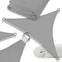 Sonstige Verlage Ombrellone triangolare universale 3x3x3 grigio