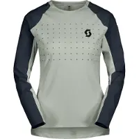 SCOTT Women's Tee Trail Vertic Pro L/S Maglietta da ciclismo Donna (S, grigio)