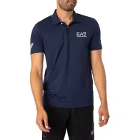 Giorgio Armani per uomo. 8NPF23_PJEMZ Polo Sport Ventus 7 blu scuro (XXL), Casual, Sportivo, Poliestere, Manica corta