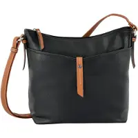 Tom Tailor Borsa a spalla 'Novara' caramello / nero
