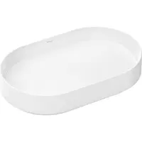 Hansgrohe Xuniva evo U lavabo à poser 650/400, sans trou de robinetterie ni trop-plein, SmartClean, HygieneEffect, blanc, 63009450, 63009450
