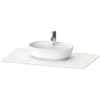 Duravit Console en pierre de quartz Luv LU9469, largeur 988mm, adaptée au meuble sous-lavabo LU9564, LU9569, LU946901717, LU946901717