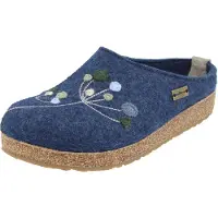 Haflinger Women's Grizzly Amaya Pantofole Donna (40, blu)