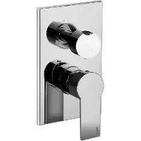 Paffoni Tango - Miscelatore per doccia con interruttore, 2 uscite, cromo TA018CR