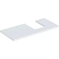 Geberit Plaque de lavabo ONE, découpe à droite, pour lavabo à poser en forme de coupe, 105x3x47cm, 505.314.00.2, 505.314.00.2