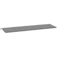 Syfax Cuscino per Panca Grigio 180x50x3 cm in Tessuto Oxford