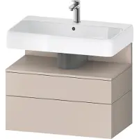Duravit Collection One Meuble sous-lavabo, 1 tiroir et 1 tiroir, 790x470x590mm, en niche Taupe Matt, QA4394091910010, QA4394091910010