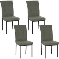 HTI Sedia Matthew verde, set da 4