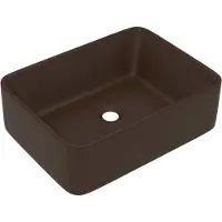 Syfax Lavandino Luxury Marrone Scuro Opaco 41x30x12 cm in Vetroceramica