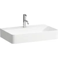 Laufen VAL lavabo à poser, 1 trou pour robinet, sans trop-plein, US fermé 650x420mm, H8162844001111, H8162844001111