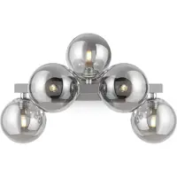 Maytoni Dallas applique 5 sfere di vetro, cromo