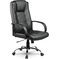 Sofotel Sedia da ufficio in pelle EG-221 nero