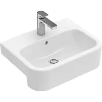 Villeroy & Boch Architectura lavabo en saillie, 1 trou pour robinet, sans trop-plein, 550x430mm, 41905601, 41905601