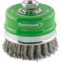 Format Formato Spazzola a pennello in acciaio inox M14 annodata 80x0,5 mm