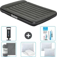 Bestway Materasso gonfiabile - Letto alla francese - 137 x 191 x 30 cm - Verde - Accessori inclusi