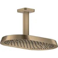 Hansgrohe AXOR ShowerSphere Douche de tête 370/220 1jet EcoSmart avec raccordement au plafond, 39761140, 39761140