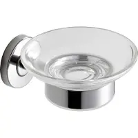 Kwc AR portasapone, MEDIUS, acciaio inox, 110x55x125 mm, montaggio esterno, hgl, ripiano in vetro