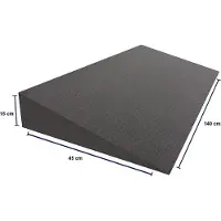 Dibapur Cuscino a cuneo (senza rivestimento) (L 140 x P 45 x H 15/1 cm) - Cuscino a cuneo per materasso, elevatore per materasso, cuneo elevatore per letto