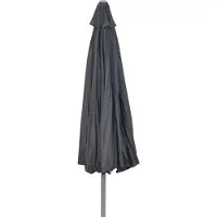 Merxx Ombrellone da mercato, alluminio, grigio scuro