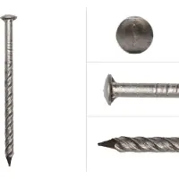 Wovar Chiodi a vite in acciaio inossidabile con testa a lenticella 2,5 x 40 mm - 450 pezzi