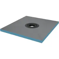 Doporro Piatto Doccia Pronto da Piastrellare in Estruso Rigida Polistirene Tagliabile per Bagno Dimensione 80x90x4 cm