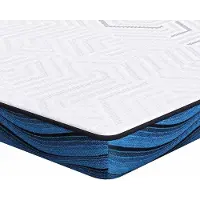 Syfax Topper per materasso Bianco 90 x 200 cm Tessuto Jacquard