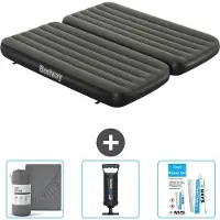Bestway Materasso gonfiabile - 3 in 1 - 1 persona - 2 persone - 99 x 188 x 25 cm - Verde - accessori inclusi