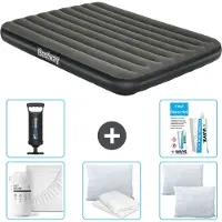 Bestway Materasso gonfiabile - 2 persone - 152 x 203 x 25 cm - Verde - accessori inclusi
