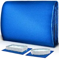 Tillvex Telo per piscina Telo di protezione per il fondo Telo protettivo per piscina Rotondo Rettangolare Telo protettivo per piscina 250 x 180 cm