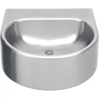 Kwc AR lavabo singolo, ANIMA, acciaio inox, 460x230x410 mm, senza piano rubinetteria