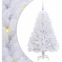 Syfax Albero di Natale Artificiale con Rami Pieghevoli Bianco 150 cm