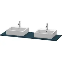 Duravit Console XSquare, 2 découpes, 1600x16x550mm, XS063HB9898, XS063HB9898