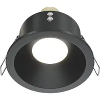 Maytoni plafoniera a incasso Zoom, nero, Ø 8,5 cm alluminio IP65