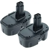 VHBW 2 batterie compatibili con Dewalt DC330, DC213KB, DC212N, DC212KA, DC212B, DC212KZ, DC212KB, DC330K, DC212, DC020 utensili (3000 mAh, NiMH, 18 V)