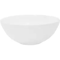 LuxeBath Lavabo Lavabo da appoggio, rotondo, Ø 28x11,6 cm, bianco, Vetroceramica