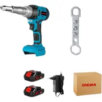 OEM Pistola elettrica per rivetti, motore potente, elevata forza di trazione, set di 2 batterie