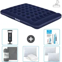 Bestway Materasso gonfiabile - 2 persone - 152 x 203 x 28 cm - Blu - Accessori inclusi