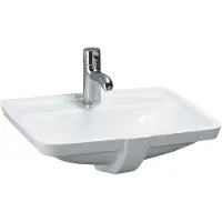 Laufen PRO S lavabo encastré, sans trou pour robinet, avec trop-plein, 645x450mm, US fermé, H811969A001091, H811969A001091