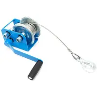 HBM 1130 Kg. Verricello Meccanico Professionale con Cavo d'Acciaio da 7,6 Metri