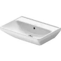 Duravit D-Neo lavabo, 600x440mm, sans trou pour robinet, avec trop-plein, blanc brillant, 2366600060, 2366600060