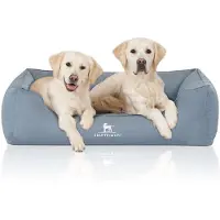 Knuffelwuff Letto ortopedico per cani Leon in velluto XL azzurro
