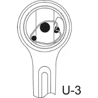 Gedore 2193 U-3 Cricchetto reversibile 1" 720 mm, 6180630
