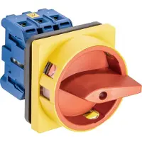 Kraus & Naimer Interruttore di arresto di emergenza , 4 poli, fissaggio frontale a 4 fori 64x64, Ith=32 A, P=11 kW (AC23B, 400V AC), 6 mm², 1 pz.