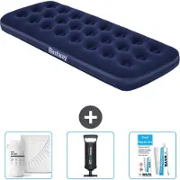 Bestway Materasso gonfiabile - 1 persona - 76 x 185 x 22 cm - Blu - Accessori inclusi