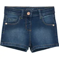 Minymo Girl's Shorts Power Stretch Pantaloncini Bambini (110, blu)